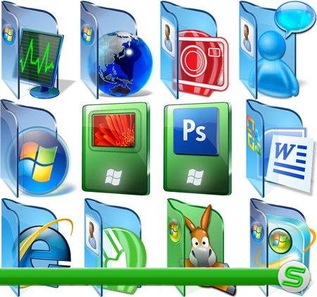 Стеклянные иконки для Windows
