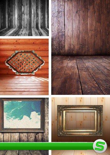 Деревянный пол и стены - клипарт | Wooden interior