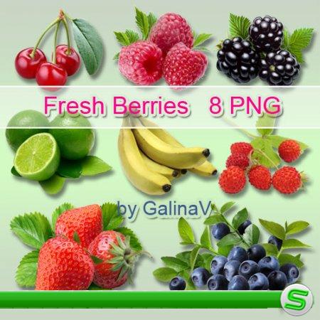 Ягоды и фрукты PNG