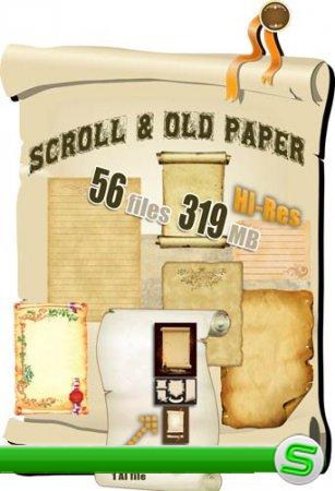 Scrolls and old paper