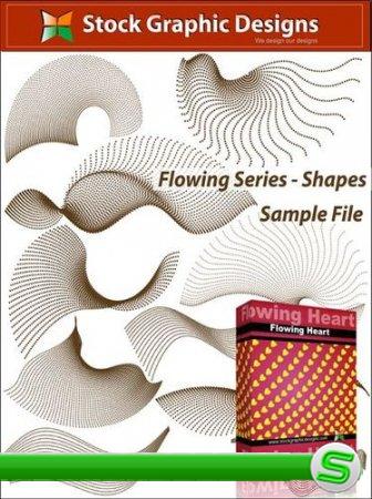 Набор кистей "Flowing Series Shapes"