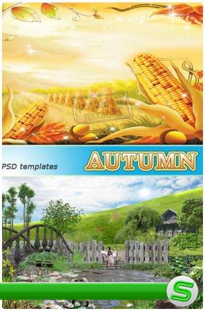 Прекрасная Осень | Autumn fall (PSD templates)