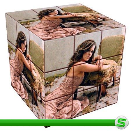 Экшен для фотошопа - Кубик Рубик