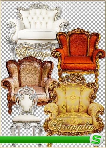 Шикарные кресла с деревянным обрамлением - Splendid easy chairs with wooden framing