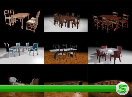 Набор 3D-моделей - мебельные гарнитуры