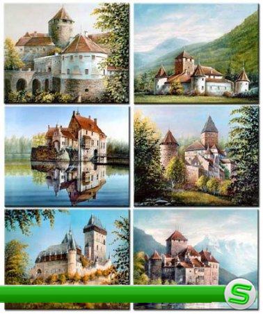 Сборник картин со средневековыми крепостями