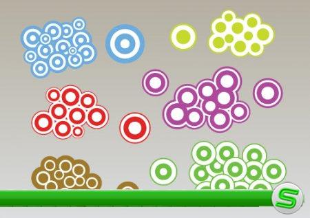 Цветные круговые пузыри (Вектор)