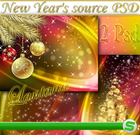 PSD исходники - Новогодняя мишура  № 11