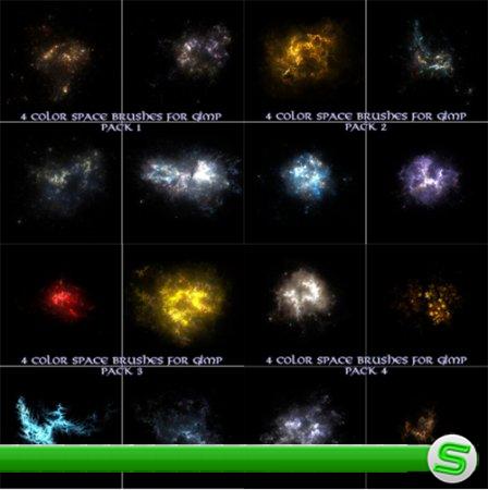 High definition universe Star GIMP brush pack