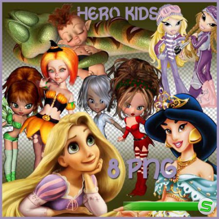 Сказочный набор для скрапбукинга - Детские герои 