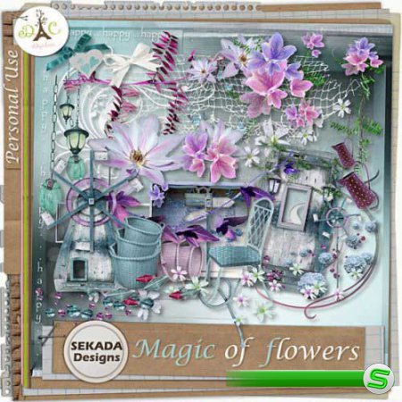 Цветочный скрап-набор - Магия цветов 