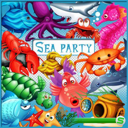 Морской скрап-комплект - Морская вечеринка 