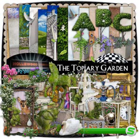 Изумительный скрап-комплект - Топиартный сад 