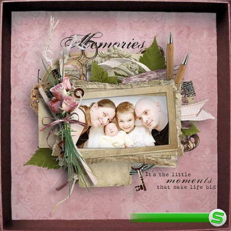 Винтажный романтический скрап-комплект - Семейные воспоминания 