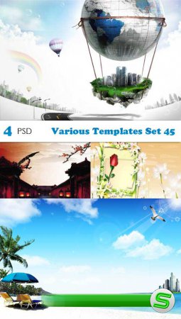 PSD исходники - Various Templates Set 45 