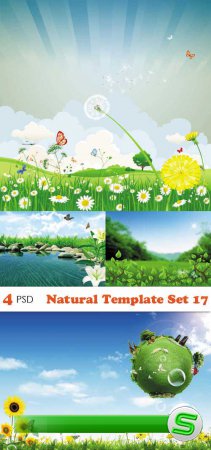 PSD исходники - Natural Template Set 17 