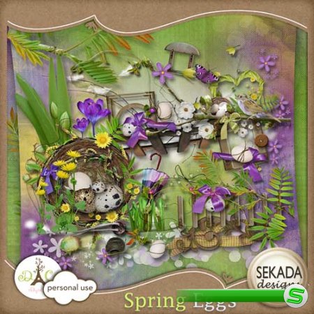 Весенний скрап-комплект - Spring Eggs 