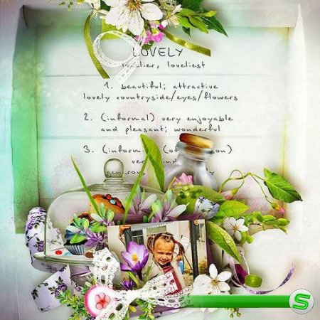 Великолепный цветочный скрап-комплект - Fleur et gourmandise 