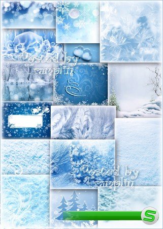 Зимние фоны – Снег, лед, снежинки, лес