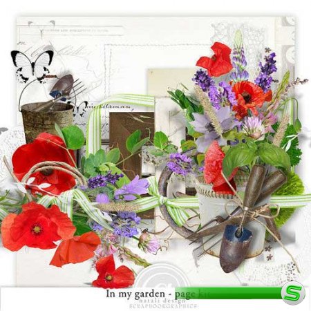 Цветочный скрап-комплект - В моем саду 