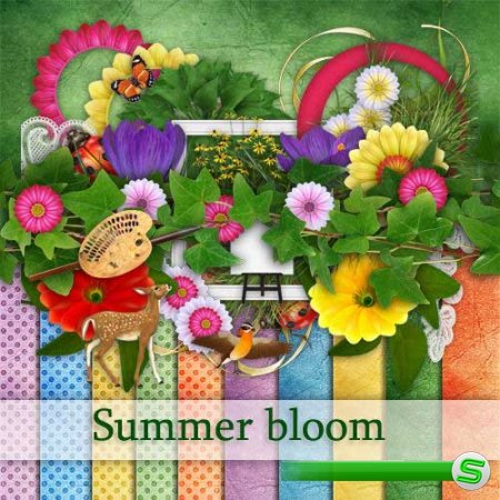 Прекрасный летний скрап-комплект - Цветущие летом 