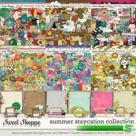 Летний скрап-комплект - Summer Staycation Collection 