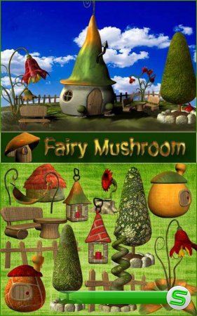 Сказочный скрап-комплект - Fairy Mushroom 