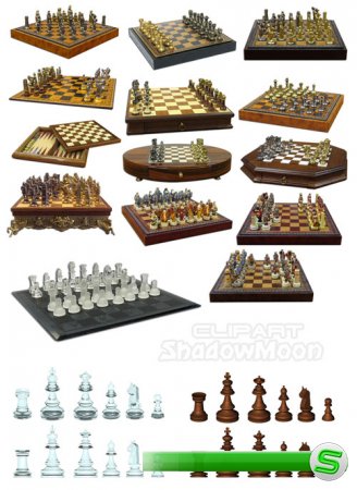 Шахматы, шахматные доски, шахматные фигуры