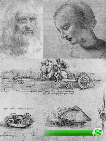 Рисунки и наброски Леонардо да Винчи