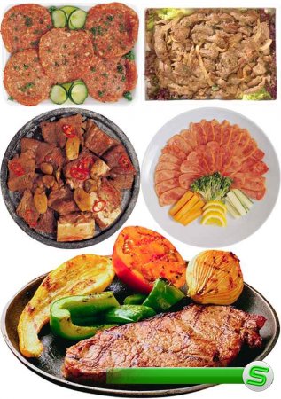 Фотосток: блюда из мяса (стейк, отбивная, жаркое, бифштекс, холодное и др.)