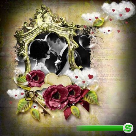 Романтический скрап-комплект - Любовь под дождем 
