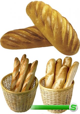 Багет, батон, французский хлеб - фотосток