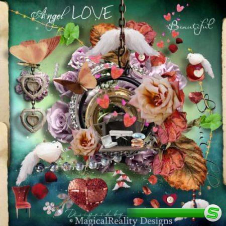 Романтический скрап-комплект - Ангел любви 