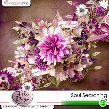Цветочная скрап-комплект - Soul Searching 