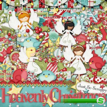 Рождественнский скрап-комплект - Небесное рождество 