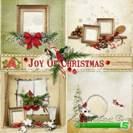 Новогодний скрап-комплект - Радость Рождества 