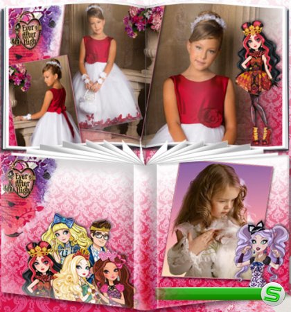 Фотоальбом для девочек с персонажами мультсериала Эвер Афтер Хай