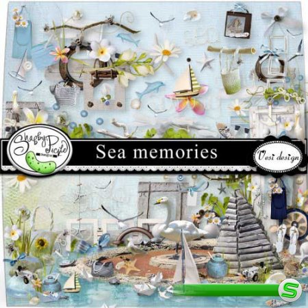 Морской скрап-комплект - Море воспоминаний 