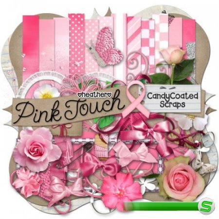 Цветочный скрап-комплект - Pink Touch 