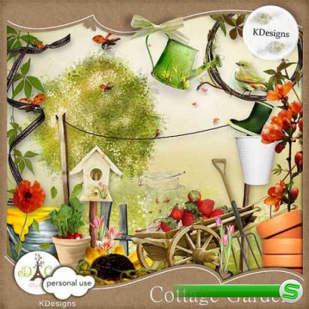 Летний скрап-комплект - Cottage garden 
