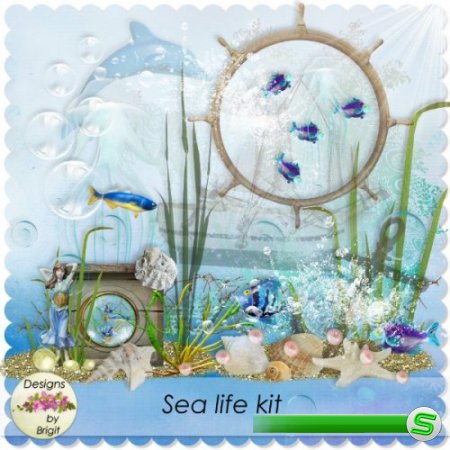 Морской скрап-комплект - Морская жизнь 