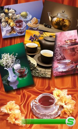 Чай и традиционное чаепитие (подборка клипарта)