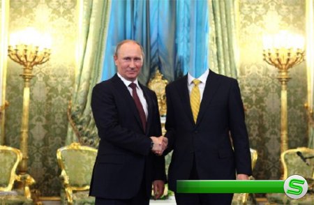 Шаблон для Photoshop - Переговоры с президентом России 