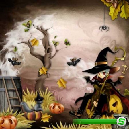 Осенний хэллоуин скрап-набор - Маленькие монстры 