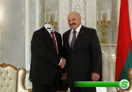  Мужской фото шаблон - Встреча у белорусского президента 