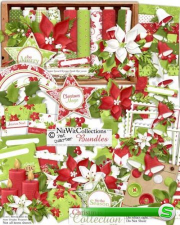 Новогодний скрап-комплект - Christmas Linen 