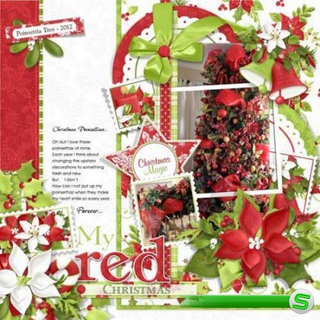 Новогодний скрап-комплект - Christmas Linen 