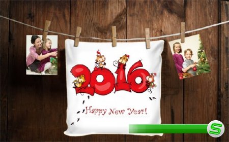  Рамка для оформления - С Новым годом 2016 