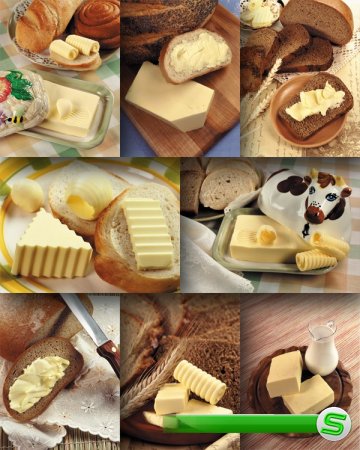 Масло сливочное и шоколадное масло (подборка изображений)