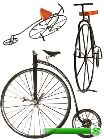 Старинный двухколесный велосипед (подборка изображений)